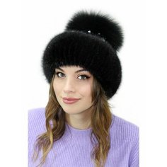 Шапка Lemmex Гретель, размер 56-57, черный