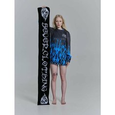 Шарф SEVERCLOTHING,165, черный, белый