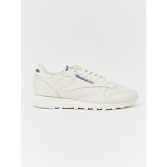 Кроссовки Reebok Classic Leather, размер 9,5 US, белый/синий/красный