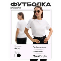 Футболка, размер 44, белый Soul Style