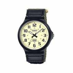 Наручные часы CASIO Standard, черный, бежевый
