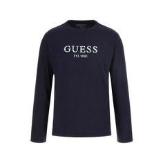 Лонгслив GUESS, размер L, , синий