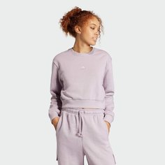 Свитшот adidas ALL SZN Fleece, размер L INT, , лиловый