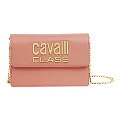 Сумка клатч Cavalli Class, фактура гладкая, розовый