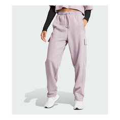 Брюки карго adidas, размер M, фиолетовый