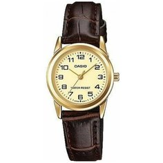 Наручные часы CASIO Collection, коричневый/золотой