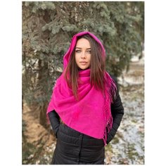 Палантин Cashmere,200х70 см, темно-розовый