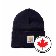Шапка бини carhartt, размер OneSize, темно-синий