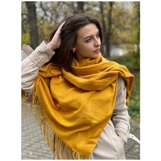 Палантин Cashmere,200х70 см, желтый