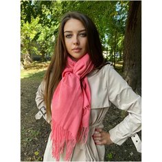Палантин Cashmere,200х70 см, розовый