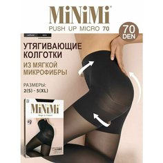 Колготки MiNiMi Push Up Micro, 70 den, размер 5, черный