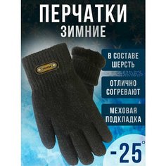 Перчатки , размер Универсальный, черный King Trout