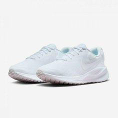 Кроссовки NIKE, размер 6.5, белый/голубой