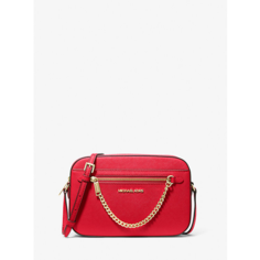 Сумка кросс-боди MICHAEL KORS, фактура матовая, гладкая, красный