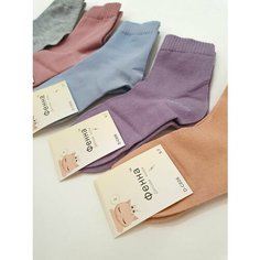 Носки Фенна размер 5-7 лет, , розовый, оранжевый, голубой, серый, фиолетовый