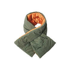 Шарф ANGLAN, one size, хаки, оранжевый