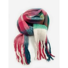 Шарф Cashmere Осень-зима 2024,180х40 см, универсальный, розовый
