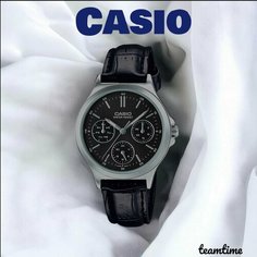 Наручные часы CASIO, черный, серебряный