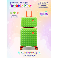 Чемодан-каталка IT Luggage, ручная кладь, 34х44х20 см, зеленый