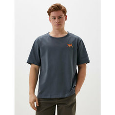 Футболка Берегите Птиц, размер S, серый, оранжевый, золотой