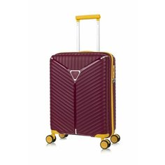 Чемодан Lcase Seoul, 48 л, размер S, бордовый