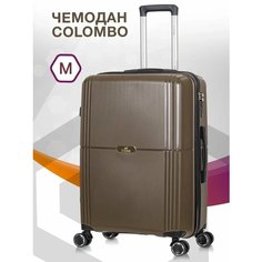 Чемодан Lcase Colombo, 89 л, размер M, Шоколадный
