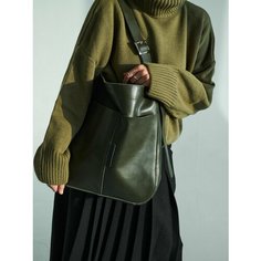Сумка шоппер SHERWD, фактура гладкая, Khaki