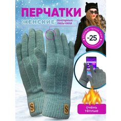 Перчатки , размер универсал, серо-голубой Ts Bus