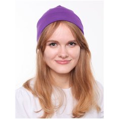 Шапка бини ANRU, размер Универсальный, фиолетовый