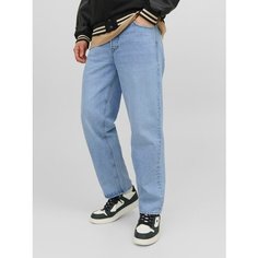 Джинсы широкие Jack & Jones, размер 28, синий