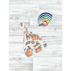 Шапка бини Mjolk, размер 36-40, зеленый, черный, оранжевый, бежевый