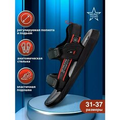 Сандалии MUNZ YOUNG, размер 31, черный/красный