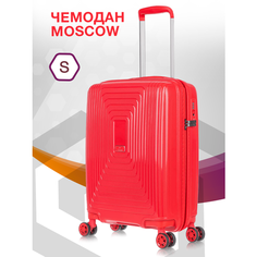 Чемодан Lcase Moscow, 55 л, размер S, красный