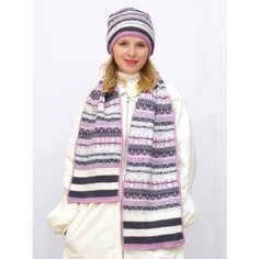 Шапка бини LanaCaps Альбина, размер 56-58, фиолетовый