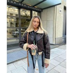 Дубленка, размер 44, коричневый Di Boutique