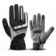 Перчатки RockBros, размер L, черный/серый