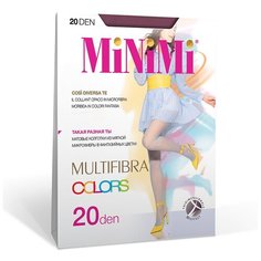 Колготки MiNiMi Multifibra Colors, 20 den, размер 2, bordo