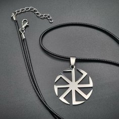 Славянский оберег, колье, длина 60 см, черный, серебряный, белый Reniva