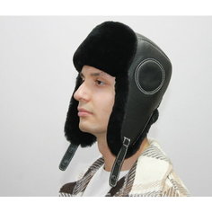 Шапка ушанка Мария Авиатор Мария, размер 61, черный