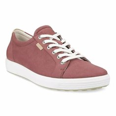 Кеды ecco SOFT 7 W, полнота F (EU)/ на среднюю стопу, размер 40, бордовый