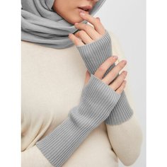 Митенки Lesnikova Design, размер 6-8, серый..