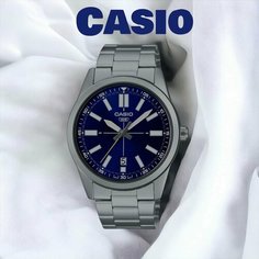 Наручные часы CASIO, серый, синий