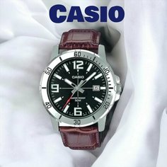 Наручные часы CASIO, коричневый, серый
