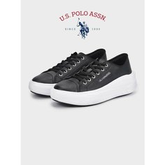 Кроссовки U.S. POLO ASSN., полнота 6 (RU)/ на среднюю стопу, размер 39, черный