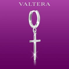 Серьга VALTERA, серебро, 925 проба, размер 11 мм, , серебристый