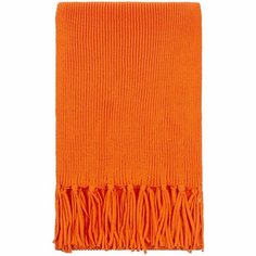 Шарф teplo,200х35 см, one size, оранжевый Тепло