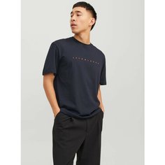 Футболка Jack & Jones LOGO CREW NECK, размер M, dark navy