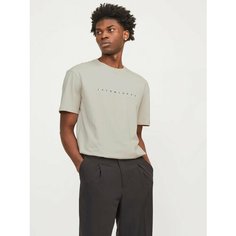 Футболка Jack & Jones LOGO CREW NECK, 1 шт., размер M, Moonbeam