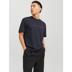 Футболка Jack & Jones LOGO CREW NECK, размер L, dark navy