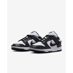Кроссовки NIKE dunk low twist panda, размер 42,5 EU - 9 US (27 см), белый, черный, мультиколор, бесцветный, коричневый, серебряный, серый, бежевый